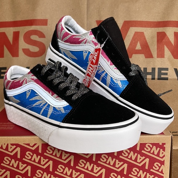 Vans Old Skool After Dark Summerlf/True White WMNS platforms - Picture 5 of 16